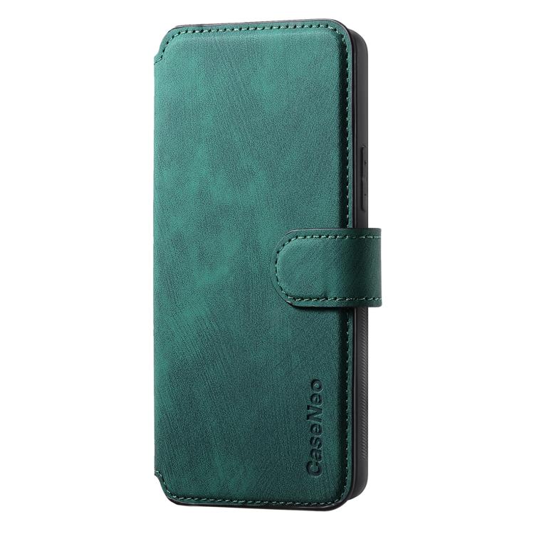 For Motorola Moto G 2025 CaseNeo MagSafe RFID Anti-theft Retro Leather Phone Case(Green)