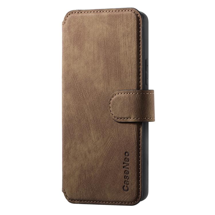 For Motorola Edge 50 Ultra CaseNeo MagSafe RFID Anti-theft Retro Leather Phone Case(Brown)
