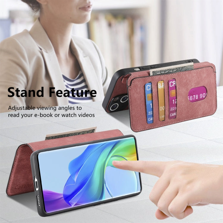 For vivo V29 Lite CaseNeo MagSafe RFID Anti-theft Retro Leather Phone Case(Pink)