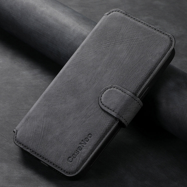 For vivo V40 Lite CaseNeo MagSafe RFID Anti-theft Retro Leather Phone Case(Black)