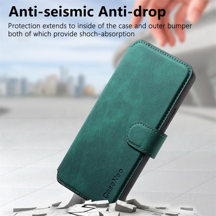 For vivo V40 SE / V40 Lite IDN CaseNeo MagSafe RFID Anti-theft Retro Leather Phone Case(Green)