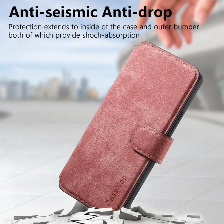 For vivo V40 SE / V40 Lite IDN CaseNeo MagSafe RFID Anti-theft Retro Leather Phone Case(Pink)