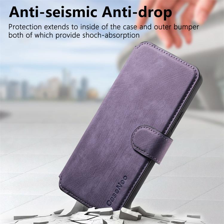 For vivo V40 SE / V40 Lite IDN CaseNeo MagSafe RFID Anti-theft Retro Leather Phone Case(Purple)