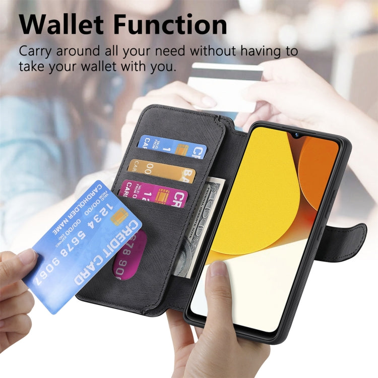 For vivo Y35 5G CaseNeo MagSafe RFID Anti-theft Retro Leather Phone Case(Black)