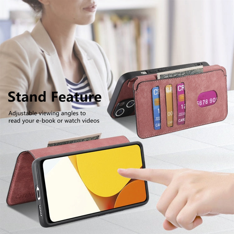 For vivo Y35 5G CaseNeo MagSafe RFID Anti-theft Retro Leather Phone Case(Pink)