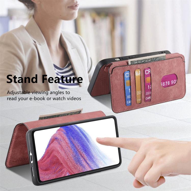 For Huawei nova 12 Pro CaseNeo MagSafe RFID Anti-theft Retro Leather Phone Case(Pink)