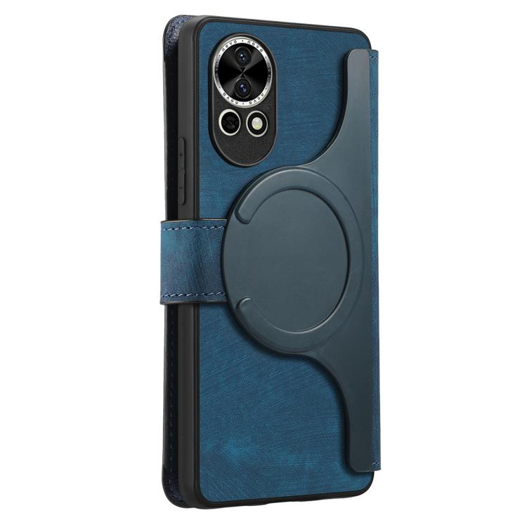 For Huawei nova 12 / 13 CaseNeo MagSafe RFID Anti-theft Retro Leather Phone Case(Blue)