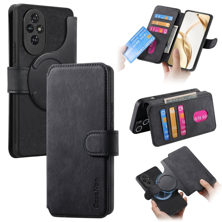 For Honor 200 CaseNeo MagSafe RFID Anti-theft Retro Leather Phone Case(Black)