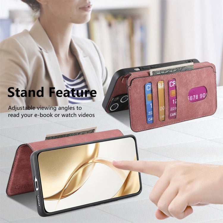 For Honor 200 CaseNeo MagSafe RFID Anti-theft Retro Leather Phone Case(Pink)