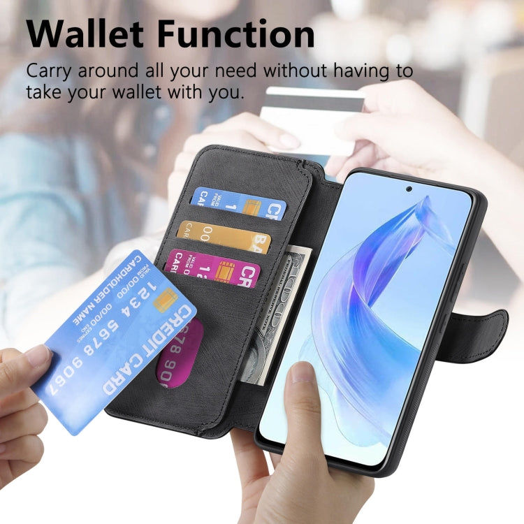 For Honor 90 Lite CaseNeo MagSafe RFID Anti-theft Retro Leather Phone Case(Black)