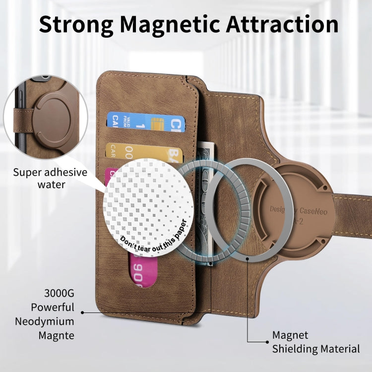 For Honor 90 Lite CaseNeo MagSafe RFID Anti-theft Retro Leather Phone Case(Brown)