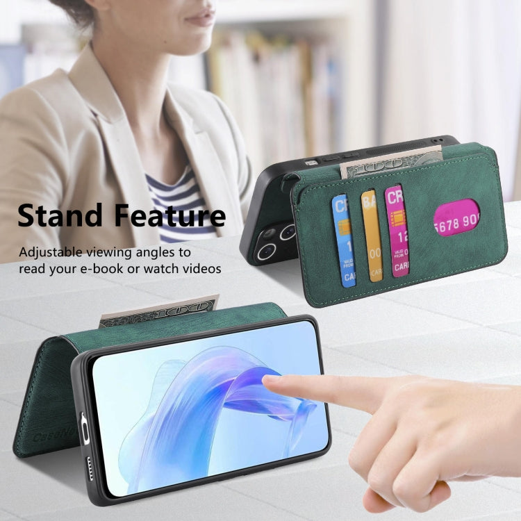 For Honor 90 Lite CaseNeo MagSafe RFID Anti-theft Retro Leather Phone Case(Green)