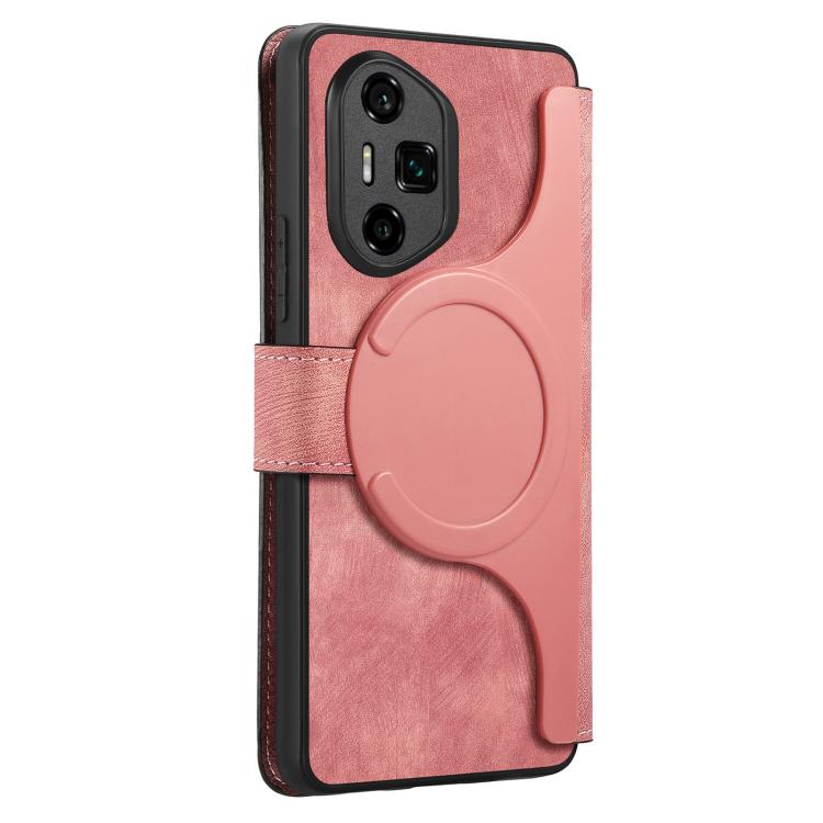 For Honor 300 Ultra CaseNeo MagSafe RFID Anti-theft Retro Leather Phone Case(Pink)