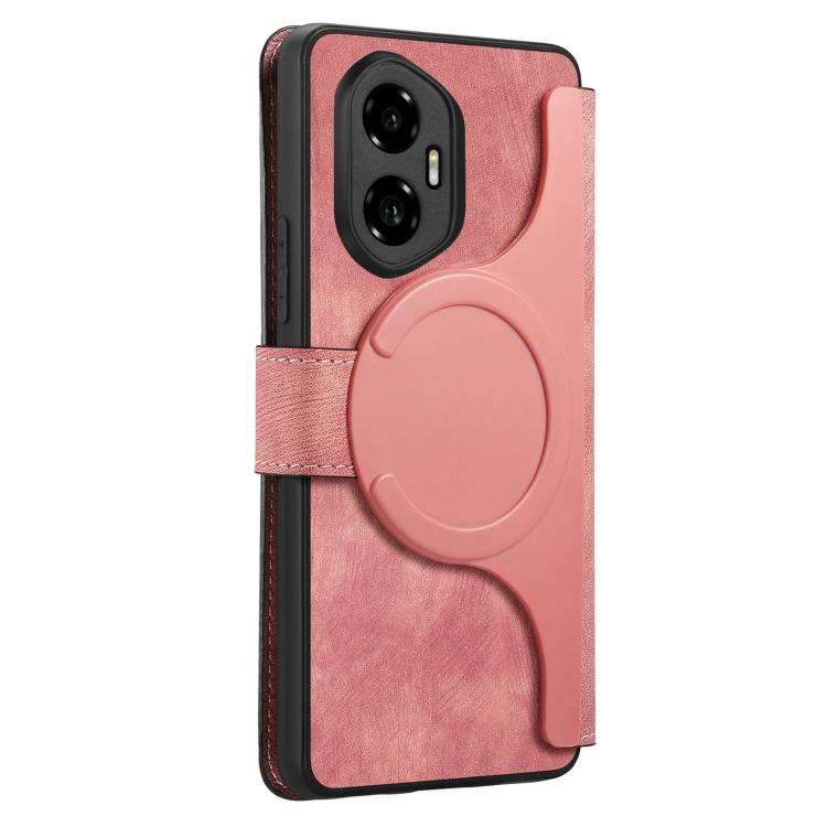 For Honor 300 CaseNeo MagSafe RFID Anti-theft Retro Leather Phone Case(Pink)
