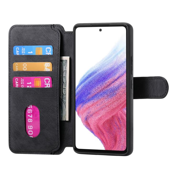 For Honor Play6C CaseNeo MagSafe RFID Anti-theft Retro Leather Phone Case(Black)