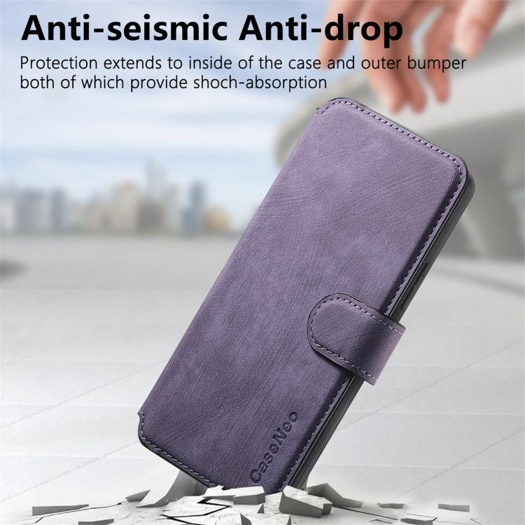 For Honor Play 30M 5G CaseNeo MagSafe RFID Anti-theft Retro Leather Phone Case(Purple)
