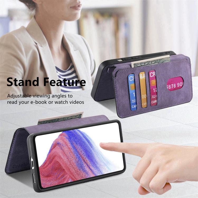 For Honor X6b CaseNeo MagSafe RFID Anti-theft Retro Leather Phone Case(Purple)