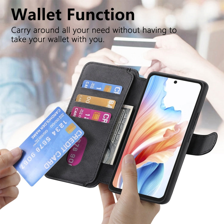 For OPPO A79 5G / A2 5G CaseNeo MagSafe RFID Anti-theft Retro Leather Phone Case(Black)