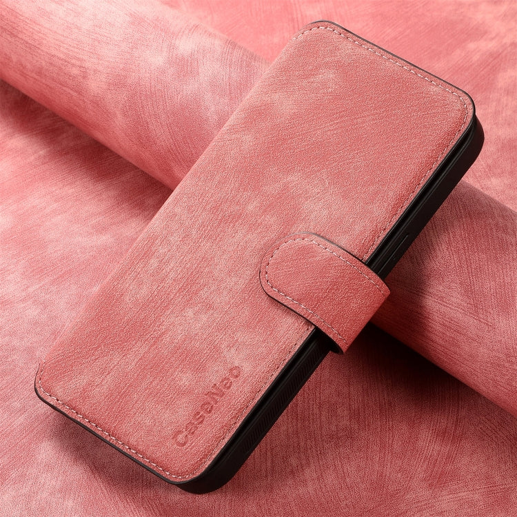 For OPPO A92s CaseNeo MagSafe RFID Anti-theft Retro Leather Phone Case(Pink)