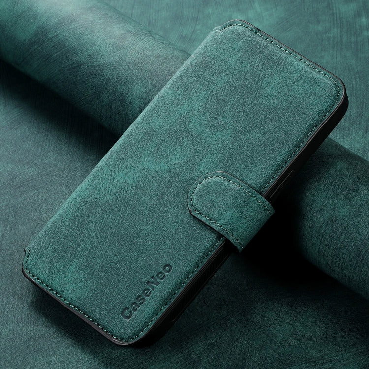 For Realme C21Y CaseNeo MagSafe RFID Anti-theft Retro Leather Phone Case(Green)