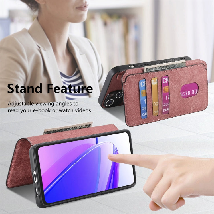 For Realme C55 CaseNeo MagSafe RFID Anti-theft Retro Leather Phone Case(Pink)