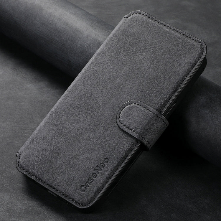 For Realme 11 5G Global / 11X CaseNeo MagSafe RFID Anti-theft Retro Leather Phone Case(Black)