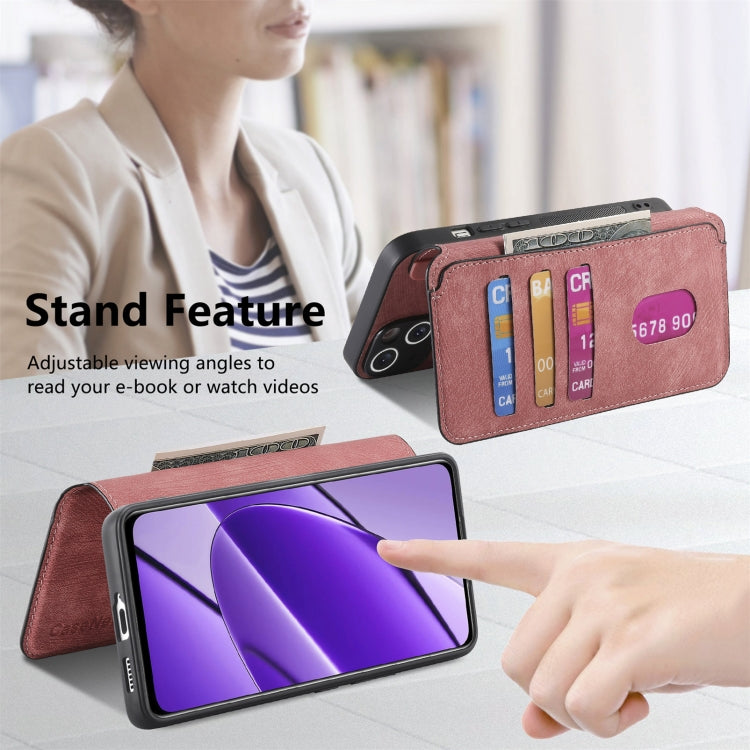 For Realme 11 5G Global / 11X CaseNeo MagSafe RFID Anti-theft Retro Leather Phone Case(Pink)