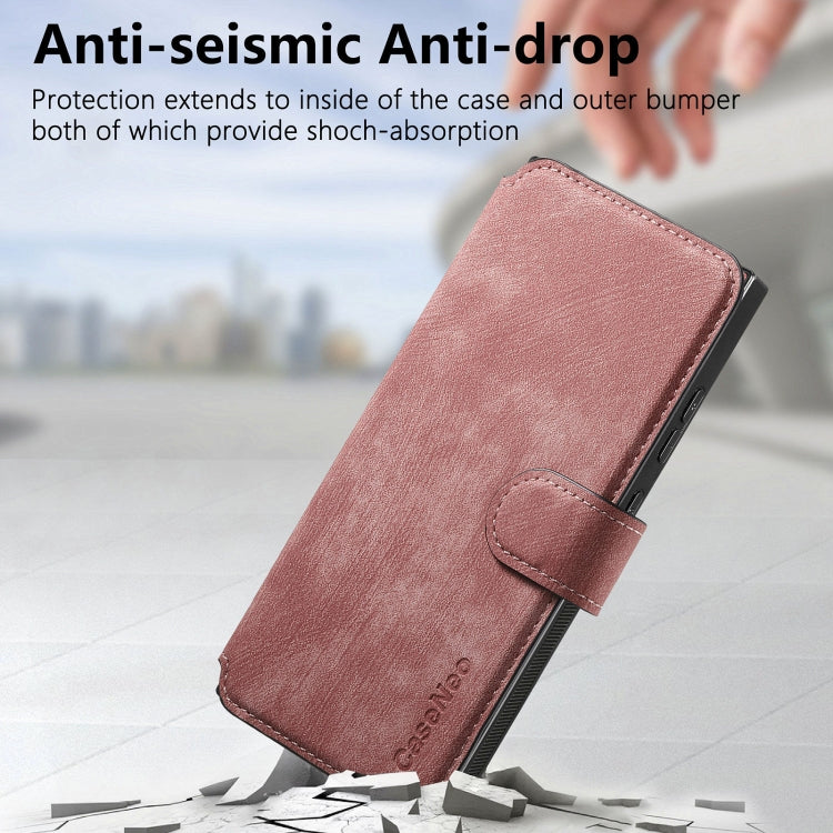 For Samsung Galaxy Note10 CaseNeo MagSafe RFID Anti-theft Retro Leather Phone Case(Pink)