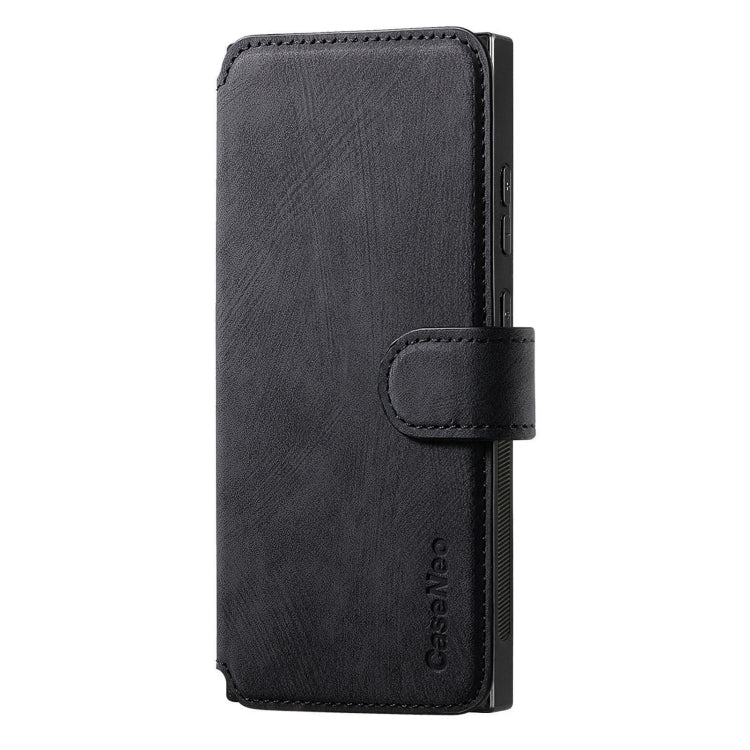 For Samsung Galaxy Note10+ CaseNeo MagSafe RFID Anti-theft Retro Leather Phone Case(Black)