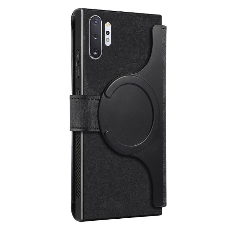 For Samsung Galaxy Note10+ CaseNeo MagSafe RFID Anti-theft Retro Leather Phone Case(Black)