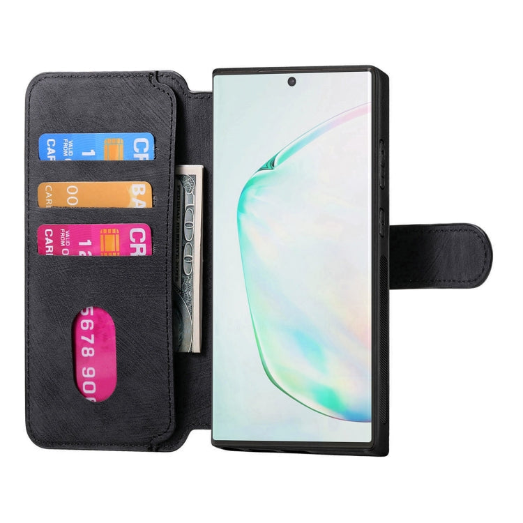 For Samsung Galaxy Note10+ CaseNeo MagSafe RFID Anti-theft Retro Leather Phone Case(Black)