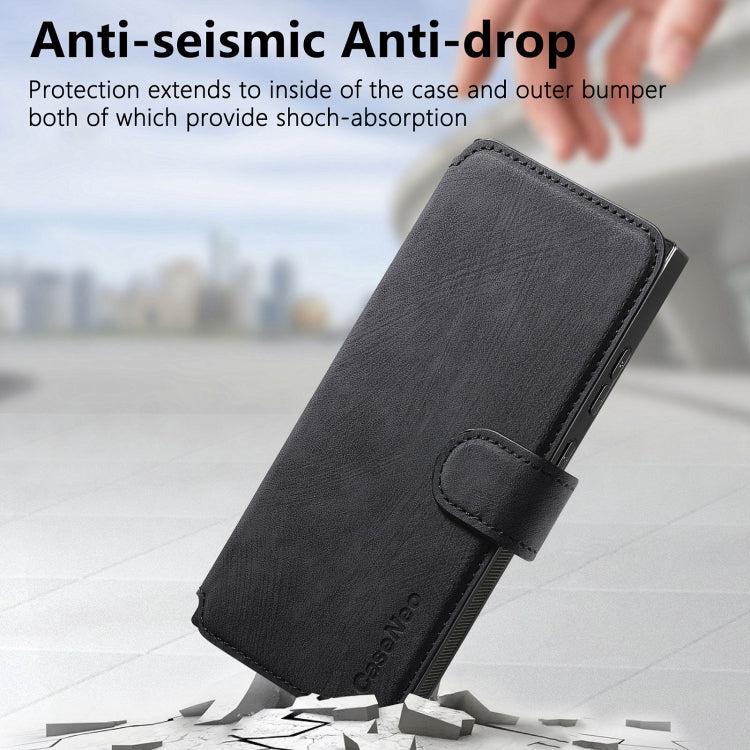 For Samsung Galaxy Note10+ CaseNeo MagSafe RFID Anti-theft Retro Leather Phone Case(Black)