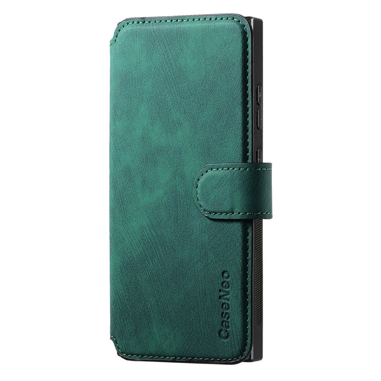 For Samsung Galaxy Note10+ CaseNeo MagSafe RFID Anti-theft Retro Leather Phone Case(Green)