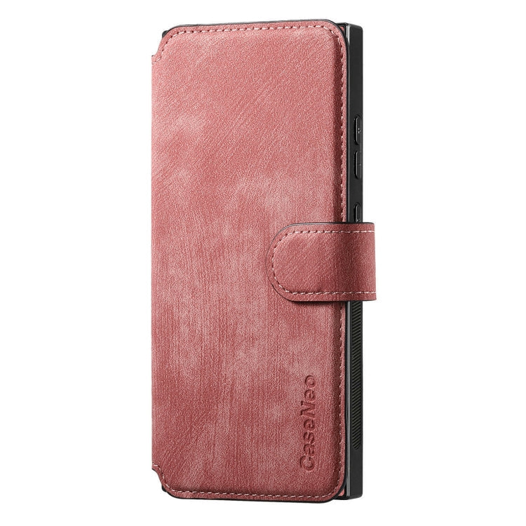 For Samsung Galaxy Note10+ CaseNeo MagSafe RFID Anti-theft Retro Leather Phone Case(Pink)