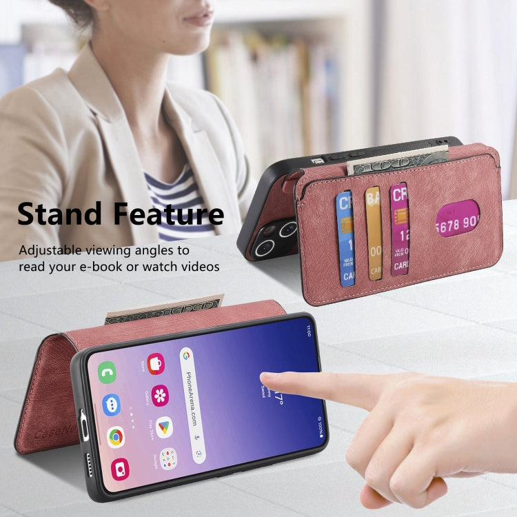 For Samsung Galaxy S23 FE 5G CaseNeo MagSafe RFID Anti-theft Retro Leather Phone Case(Pink)