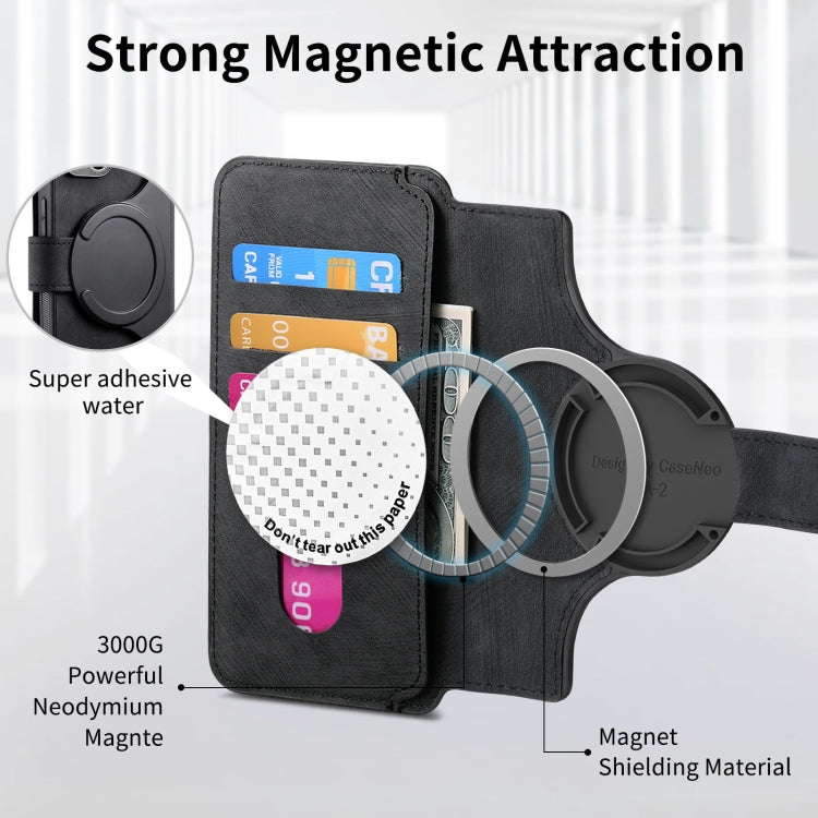 For Samsung Galaxy S23+ 5G CaseNeo MagSafe RFID Anti-theft Retro Leather Phone Case(Black)