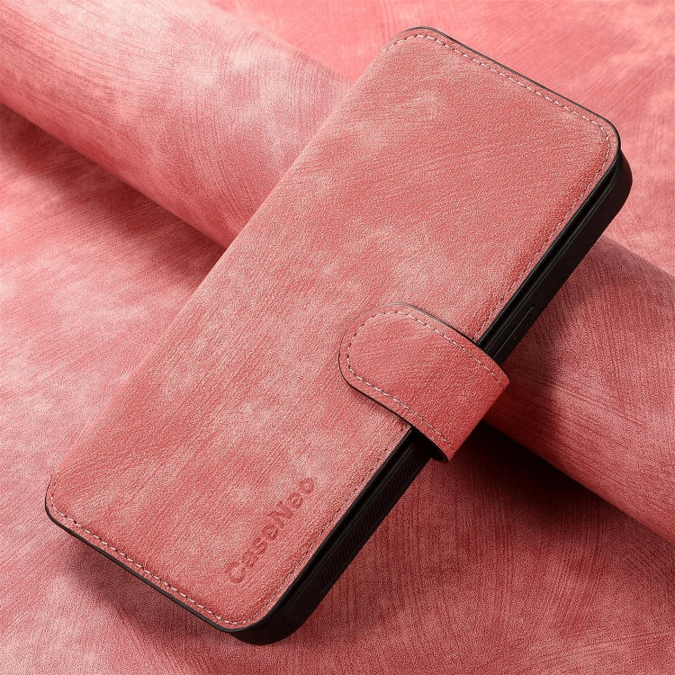 For Samsung Galaxy S22+ 5G CaseNeo MagSafe RFID Anti-theft Retro Leather Phone Case(Pink)