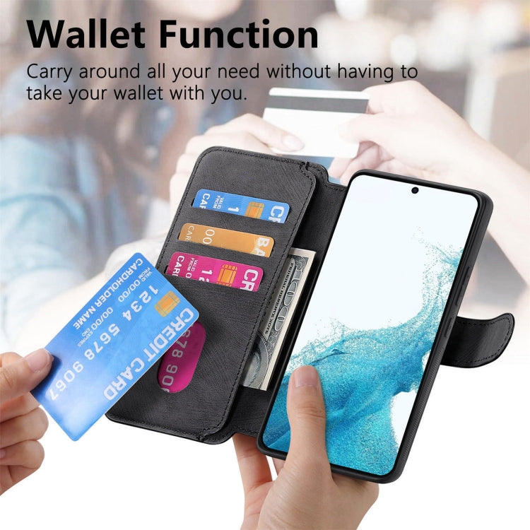 For Samsung Galaxy S21+ 5G CaseNeo MagSafe RFID Anti-theft Retro Leather Phone Case(Black)