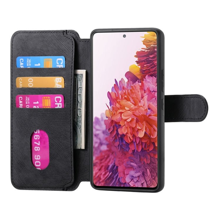 For Samsung Galaxy S20 FE CaseNeo MagSafe RFID Anti-theft Retro Leather Phone Case(Black)