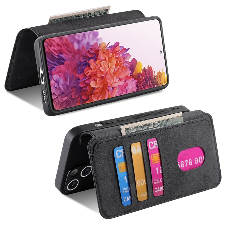 For Samsung Galaxy S20 FE CaseNeo MagSafe RFID Anti-theft Retro Leather Phone Case(Black)