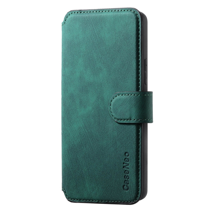 For Samsung Galaxy S20 FE CaseNeo MagSafe RFID Anti-theft Retro Leather Phone Case(Green)