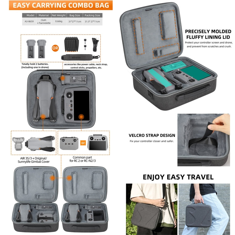 Sunnylife Carrying Case Bag, Model:A3-B660 Batteries Bag