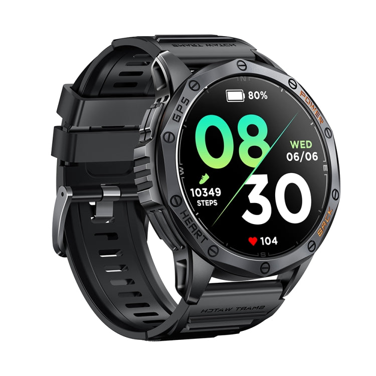 LEMFO K67 1.43 inch AMOLED Screen GPS Sports Smart Watch, Support Bluetooth Call / Health Monitoring(Black)