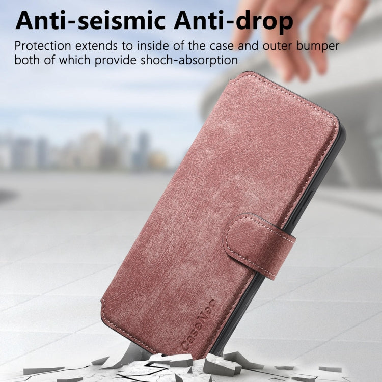 For Redmi Note 13 Pro 4G CaseNeo MagSafe RFID Anti-theft Retro Leather Phone Case(Pink)