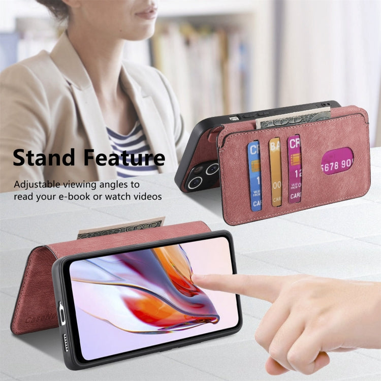 For Redmi 12C CaseNeo MagSafe RFID Anti-theft Retro Leather Phone Case(Pink)