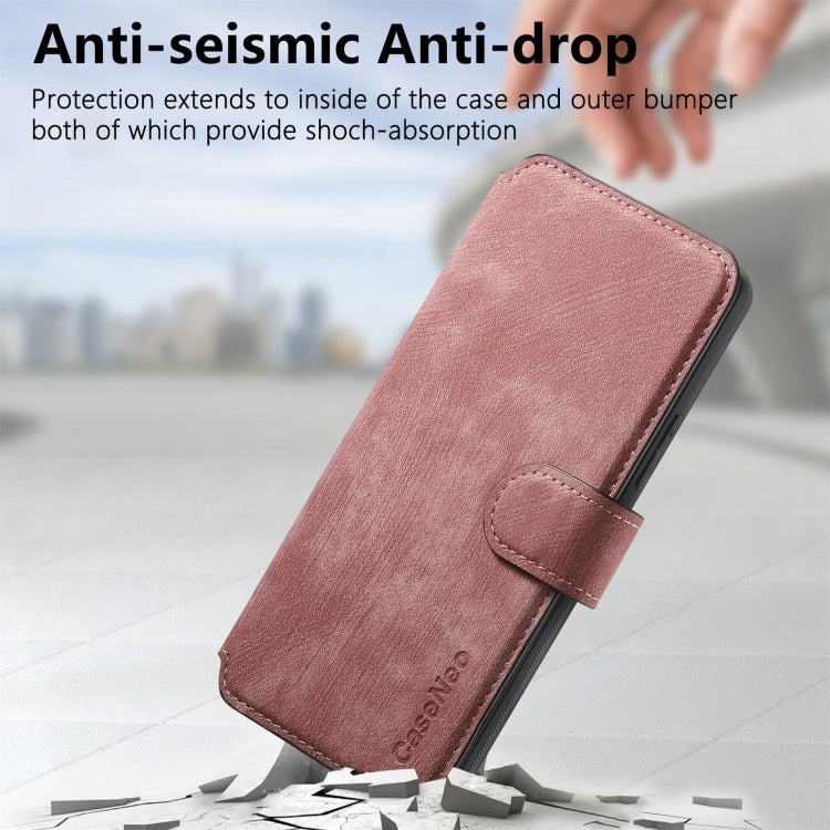 For Redmi Note 12 4G Global CaseNeo MagSafe RFID Anti-theft Retro Leather Phone Case(Pink)