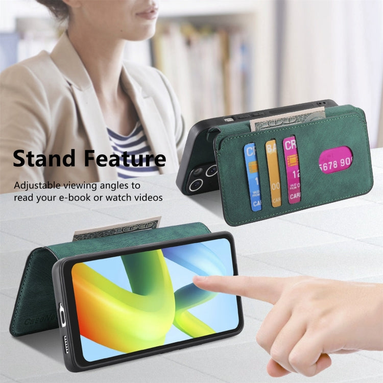 For Redmi A1 CaseNeo MagSafe RFID Anti-theft Retro Leather Phone Case(Green)
