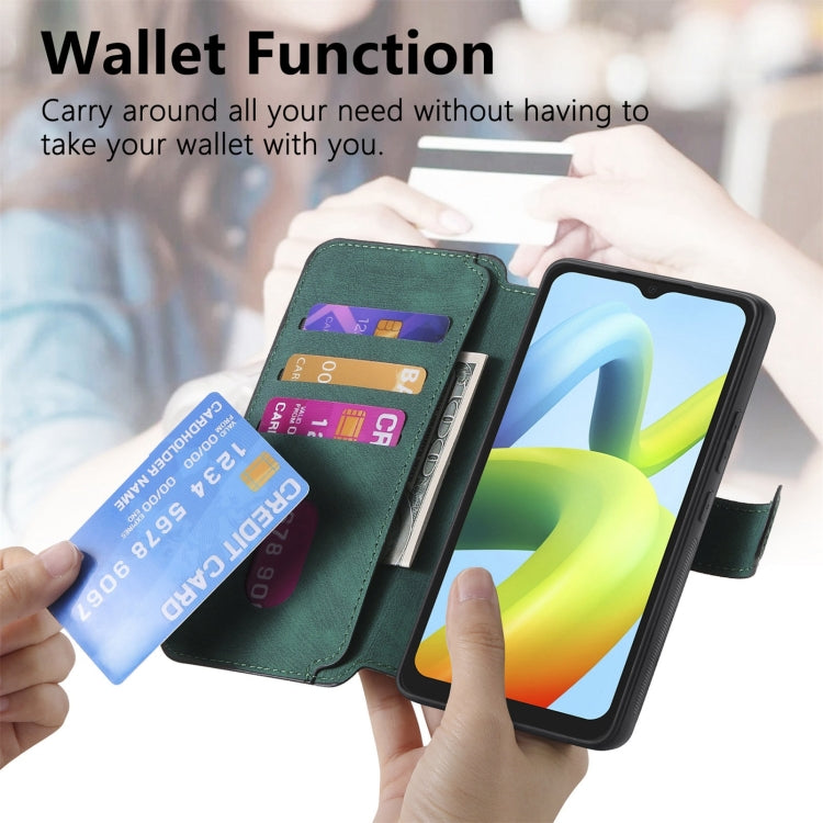 For Redmi A1 CaseNeo MagSafe RFID Anti-theft Retro Leather Phone Case(Green)