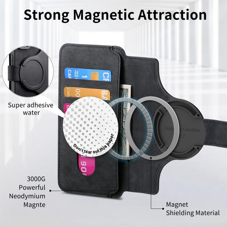 For Redmi Note 12 Pro+ 5G CaseNeo MagSafe RFID Anti-theft Retro Leather Phone Case(Black)