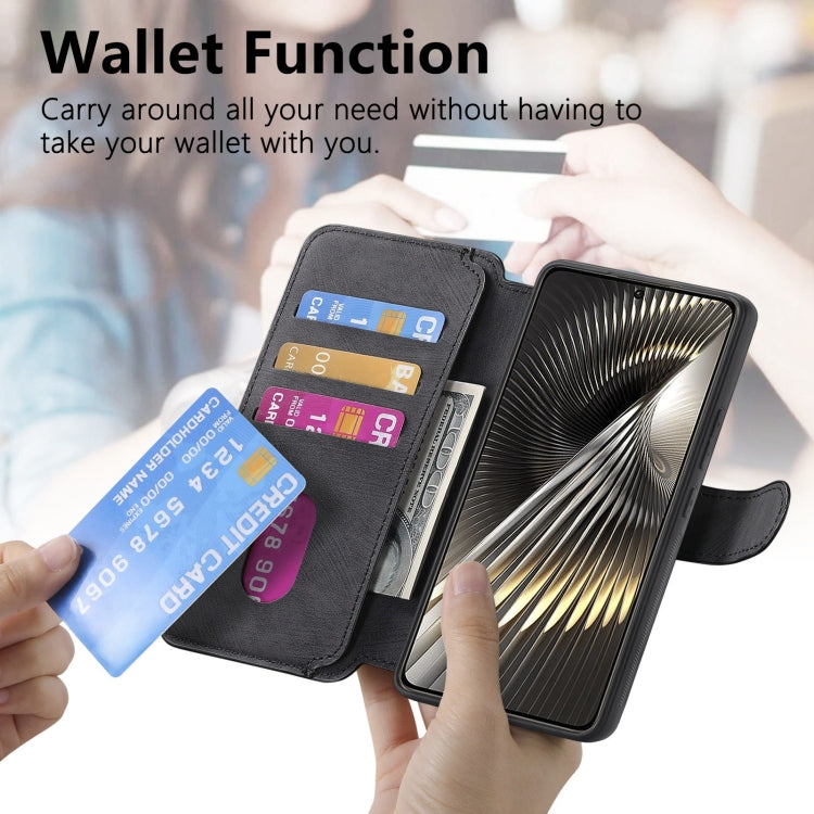 For Redmi Turbo 3 5G CaseNeo MagSafe RFID Anti-theft Retro Leather Phone Case(Black)